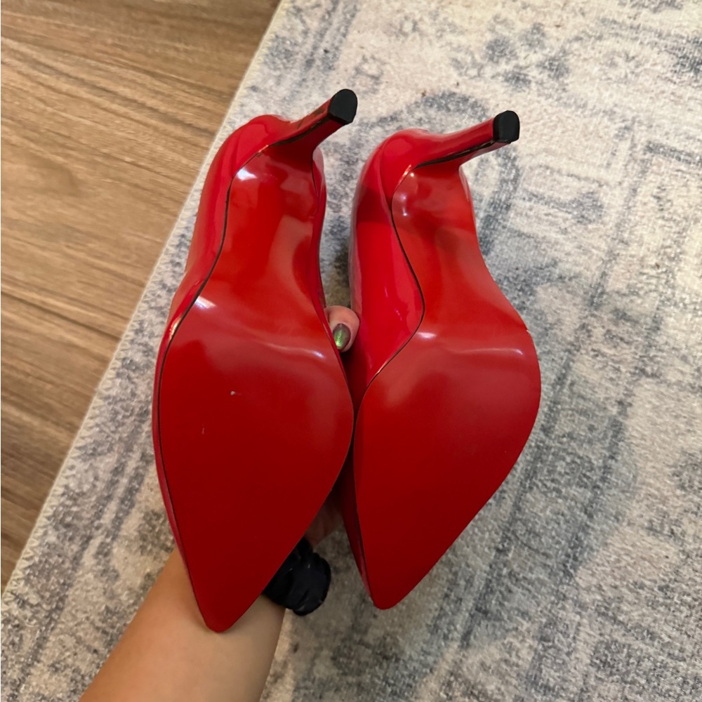 Red Bottom Heels Pumps, Patent Leather Red